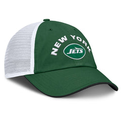New York Jets Reverse Trucker Adjustable Hat Green/White - Fanatics