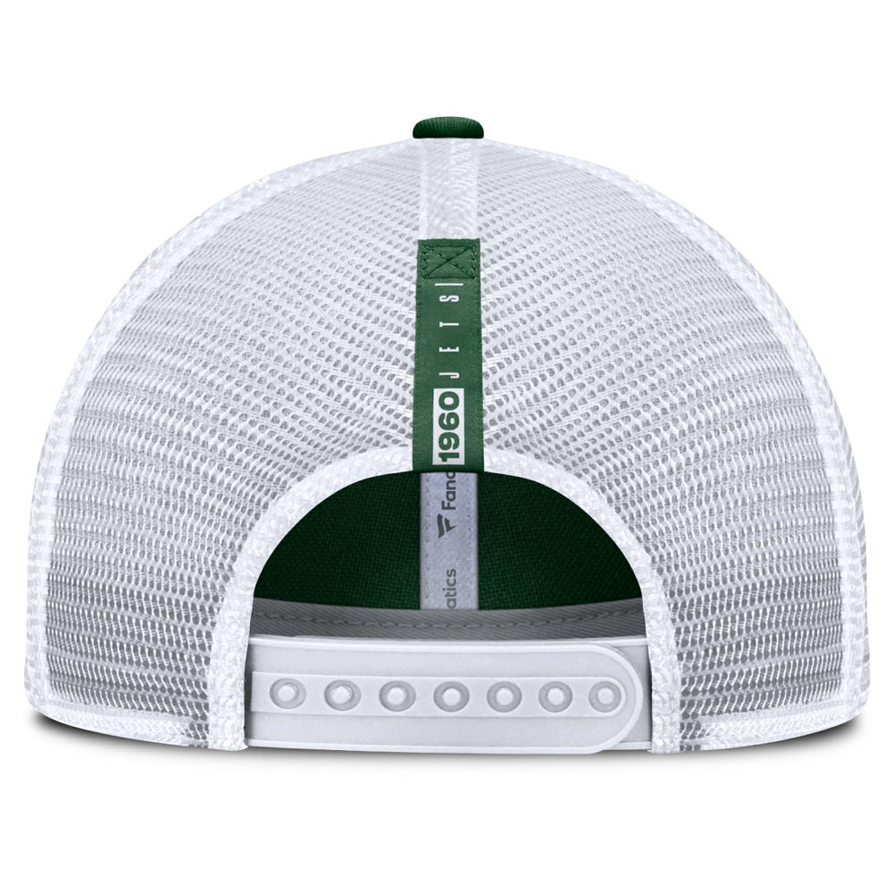 New York Jets Reverse Trucker Adjustable Hat Green/White - Fanatics