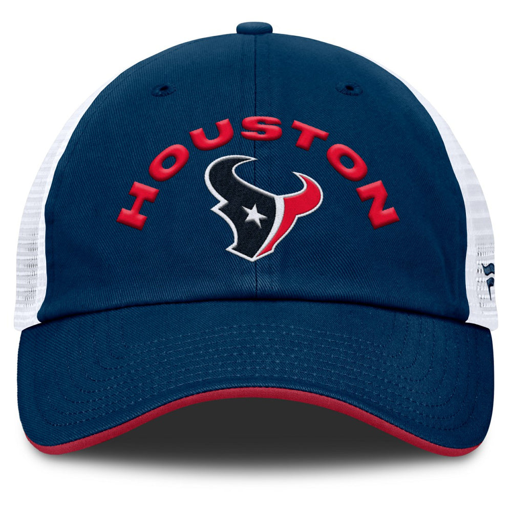 Houston Texans Reverse Trucker Adjustable Hat Navy/White - Fanatics