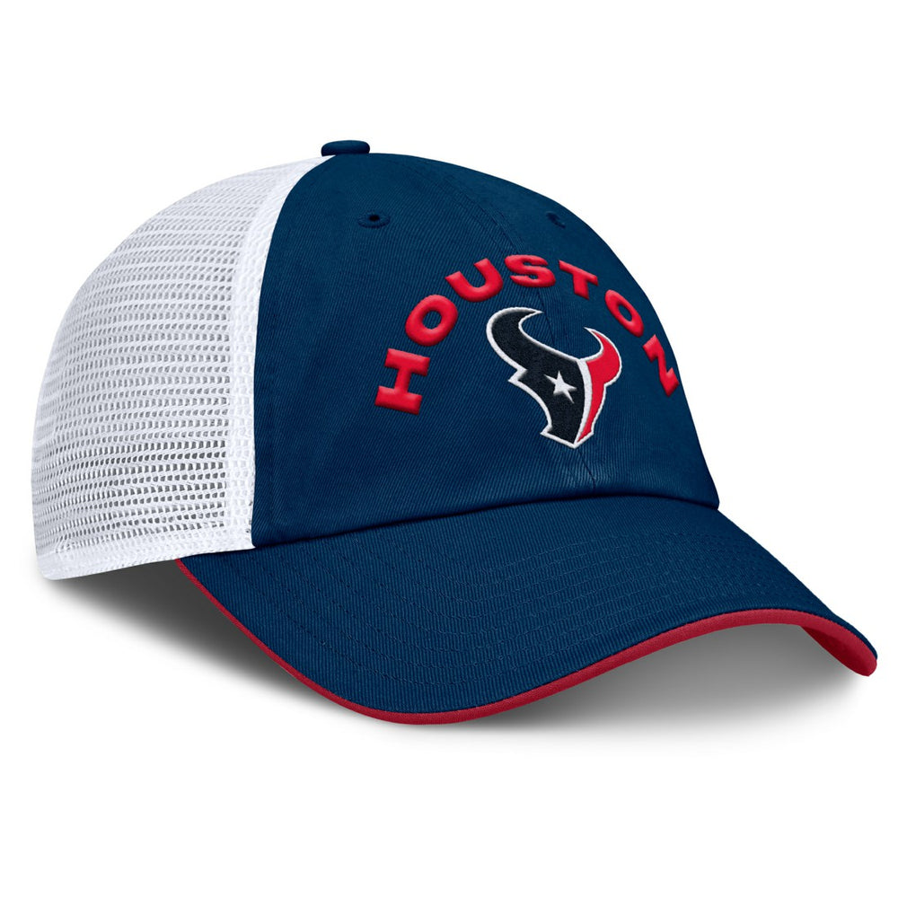 Houston Texans Reverse Trucker Adjustable Hat Navy/White - Fanatics