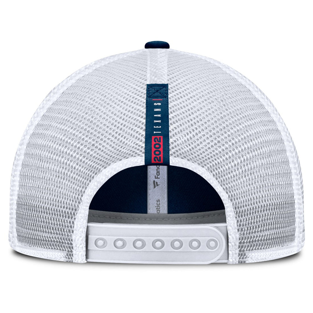 Houston Texans Reverse Trucker Adjustable Hat Navy/White - Fanatics
