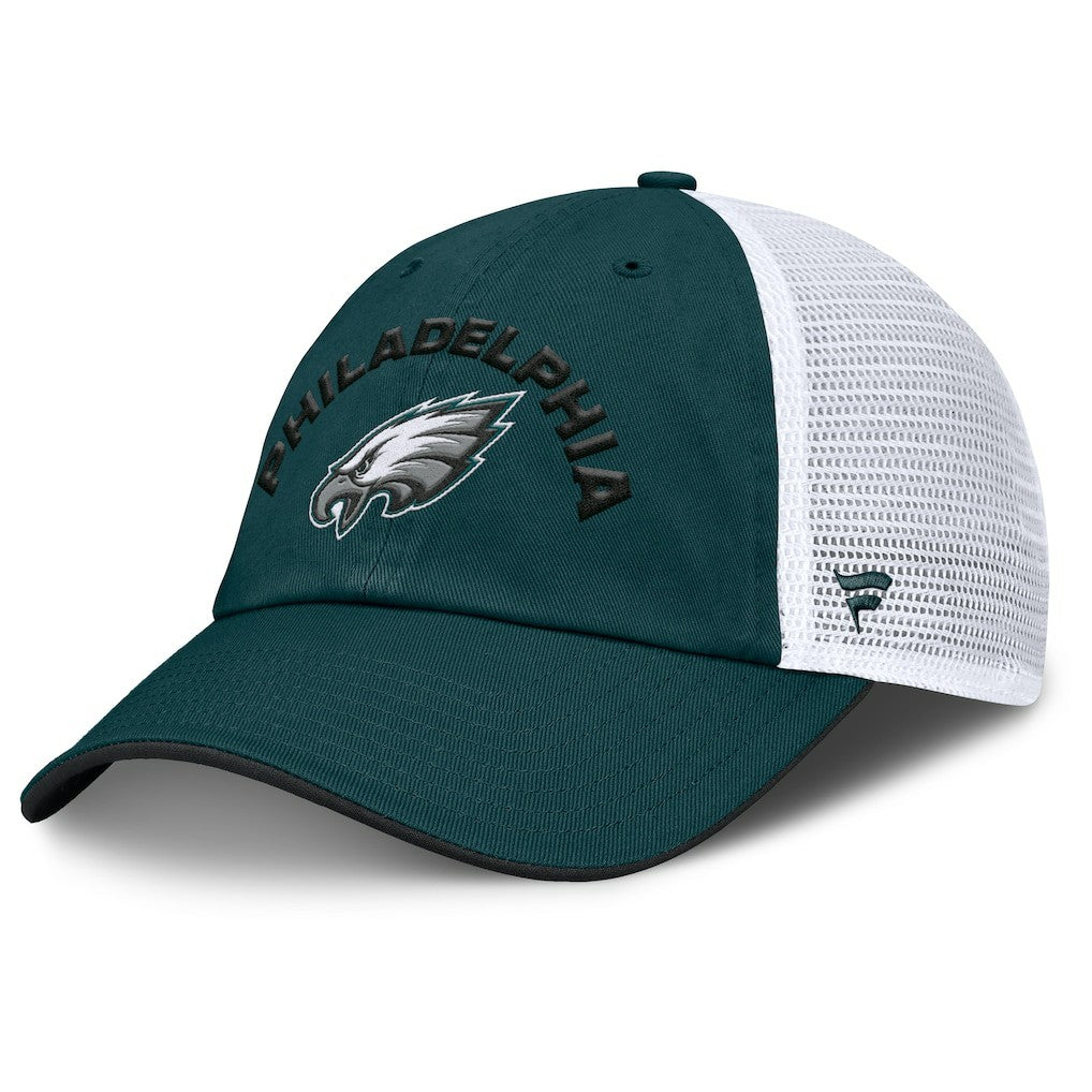 Philadelphia Eagles Reverse Trucker Adjustable Hat Midnight Green/White - Fanatics