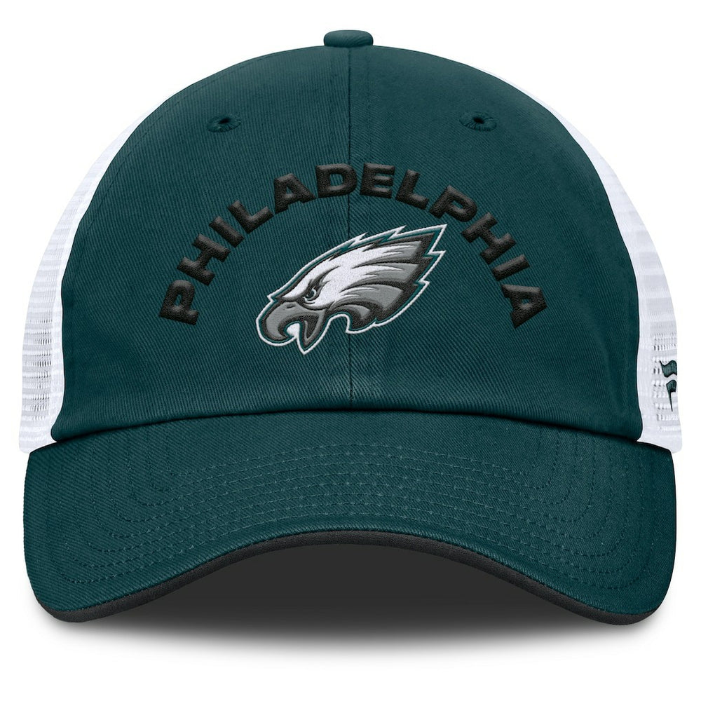 Philadelphia Eagles Reverse Trucker Adjustable Hat Midnight Green/White - Fanatics