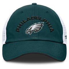 Philadelphia Eagles Reverse Trucker Adjustable Hat Midnight Green/White - Fanatics