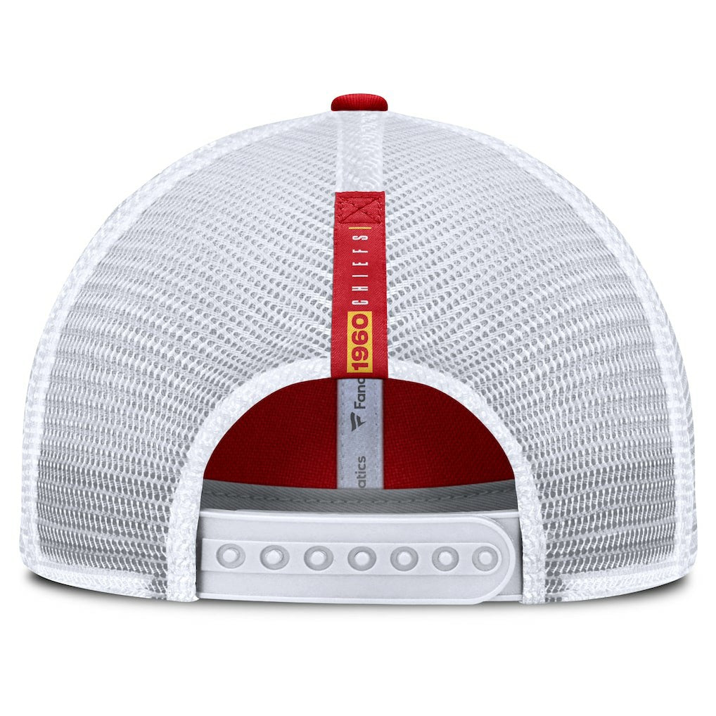 Kansas City Chiefs Reverse Trucker Adjustable Hat Red/White - Fanatics