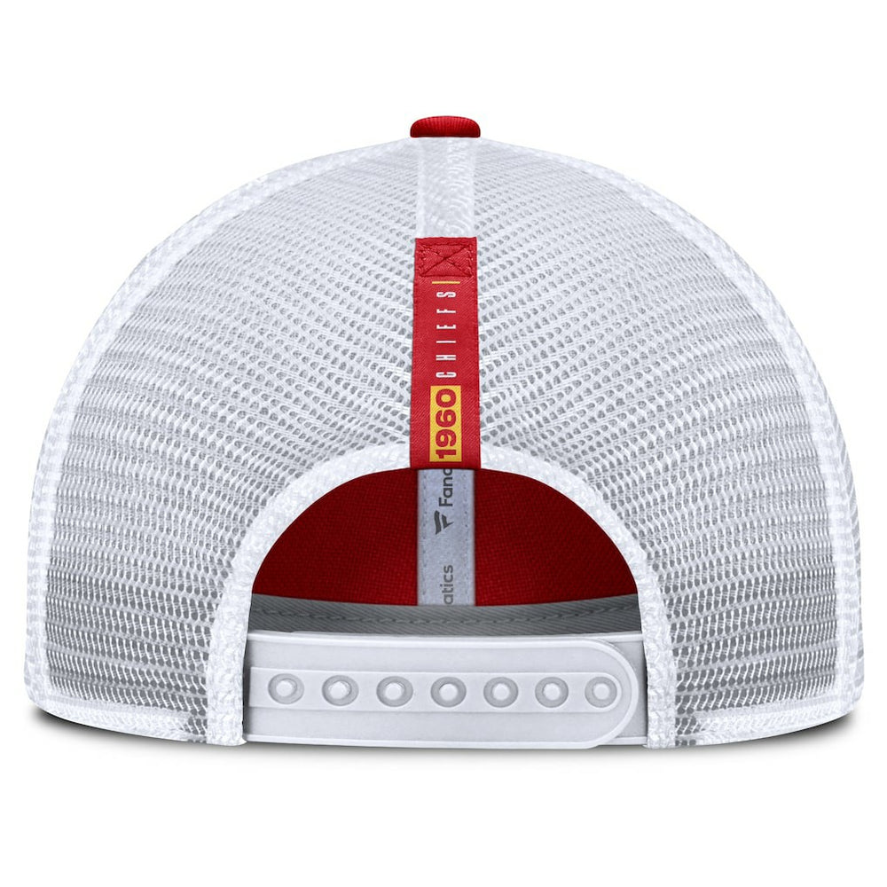 Kansas City Chiefs Reverse Trucker Adjustable Hat Red/White - Fanatics