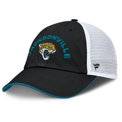 Jacksonville Jaguars Reverse Trucker Adjustable Hat Black/White - Fanatics