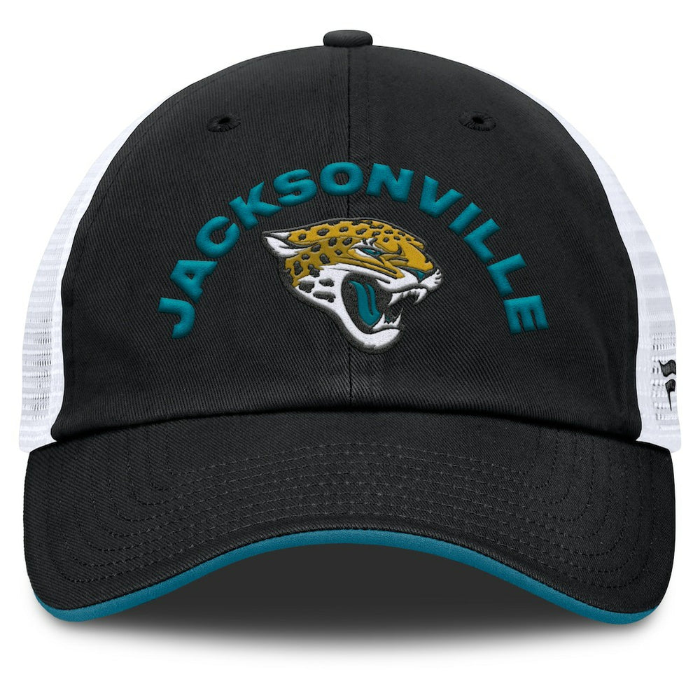 Jacksonville Jaguars Reverse Trucker Adjustable Hat Black/White - Fanatics