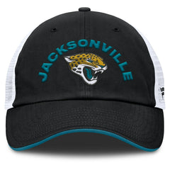 Jacksonville Jaguars Reverse Trucker Adjustable Hat Black/White - Fanatics