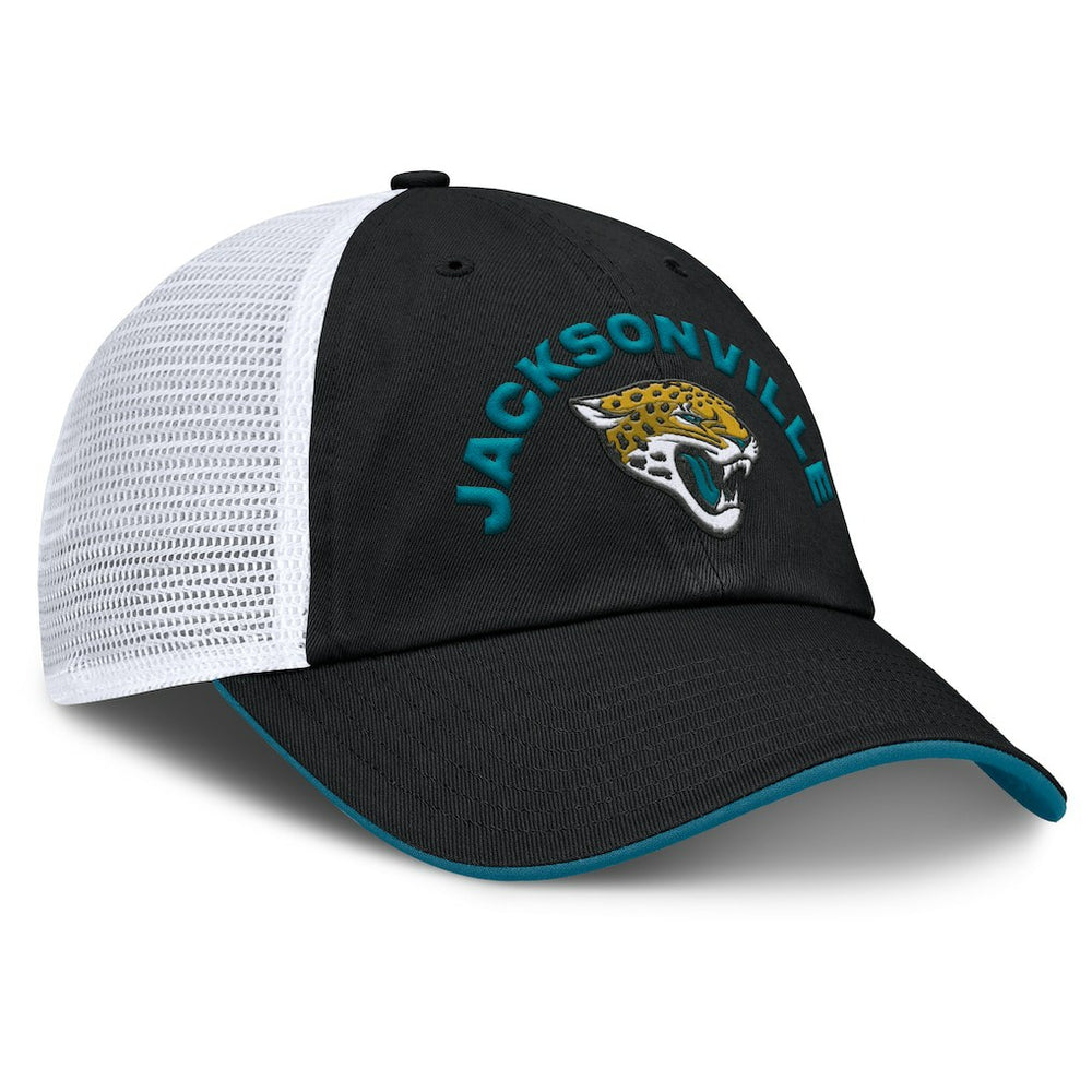 Jacksonville Jaguars Reverse Trucker Adjustable Hat Black/White - Fanatics
