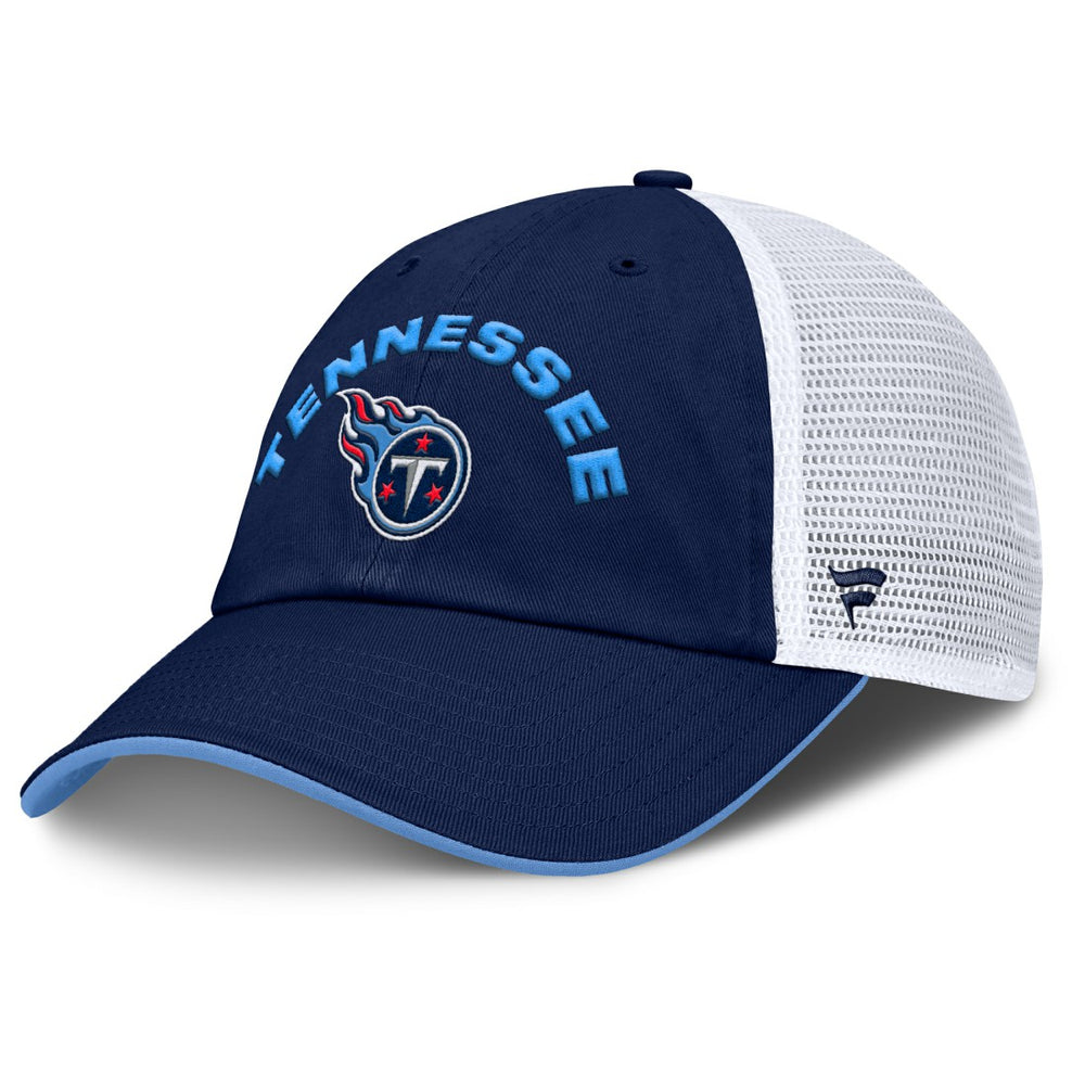 Tennessee Titans Reverse Trucker Adjustable Hat Navy/White - Fanatics