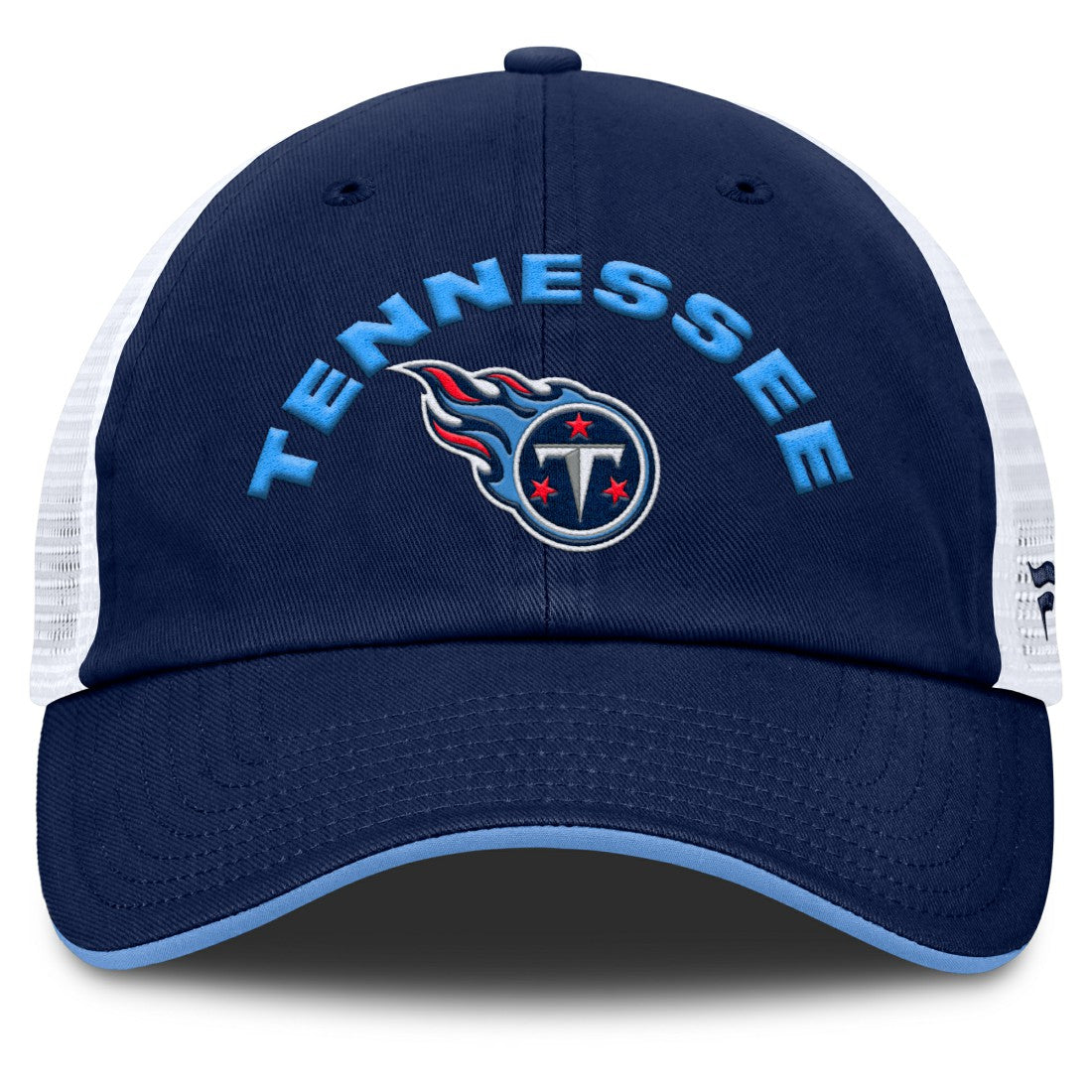 Tennessee Titans Reverse Trucker Adjustable Hat Navy/White - Fanatics