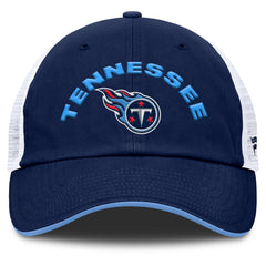 Tennessee Titans Reverse Trucker Adjustable Hat Navy/White - Fanatics