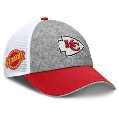 Kansas City Chiefs Option Trucker Adjustable Hat Gray/Red - Fanatics