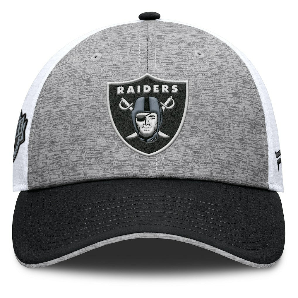 Las Vegas Raiders Option Trucker Adjustable Hat Gray/Black - Fanatics