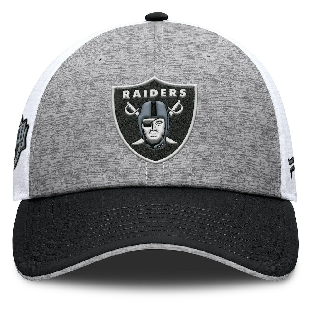 Las Vegas Raiders Option Trucker Adjustable Hat Gray/Black - Fanatics