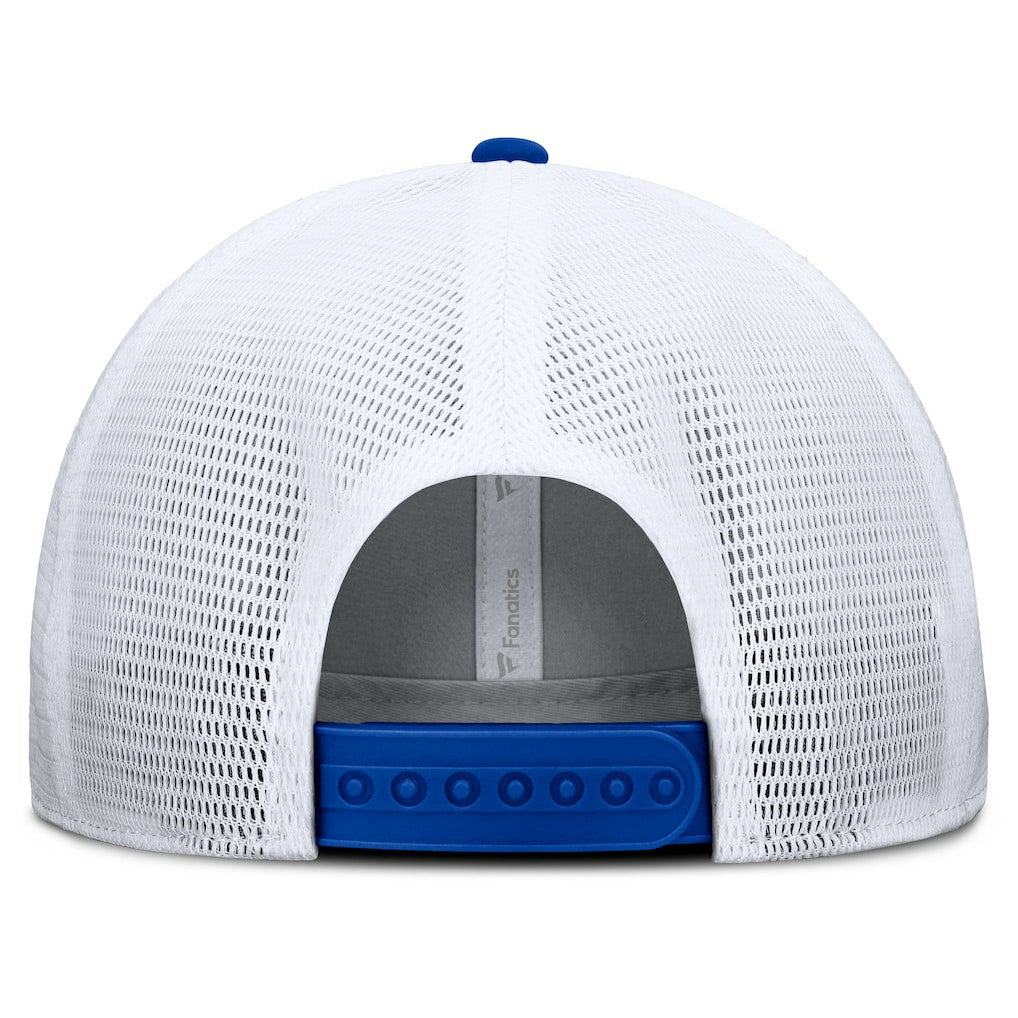 Los Angeles Rams Option Trucker Adjustable Hat Gray/Royal - Fanatics