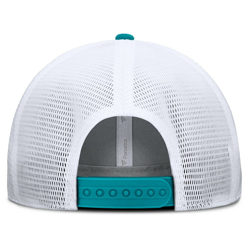 Miami Dolphins Option Trucker Adjustable Hat Gray/Aqua - Fanatics