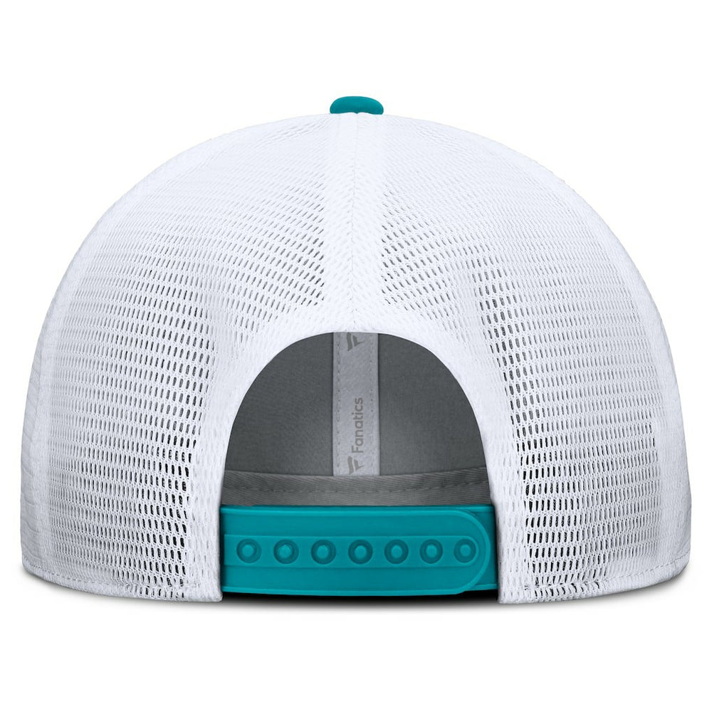 Miami Dolphins Option Trucker Adjustable Hat Gray/Aqua - Fanatics