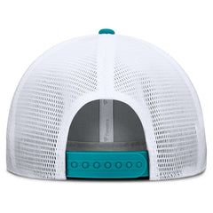 Miami Dolphins Option Trucker Adjustable Hat Gray/Aqua - Fanatics
