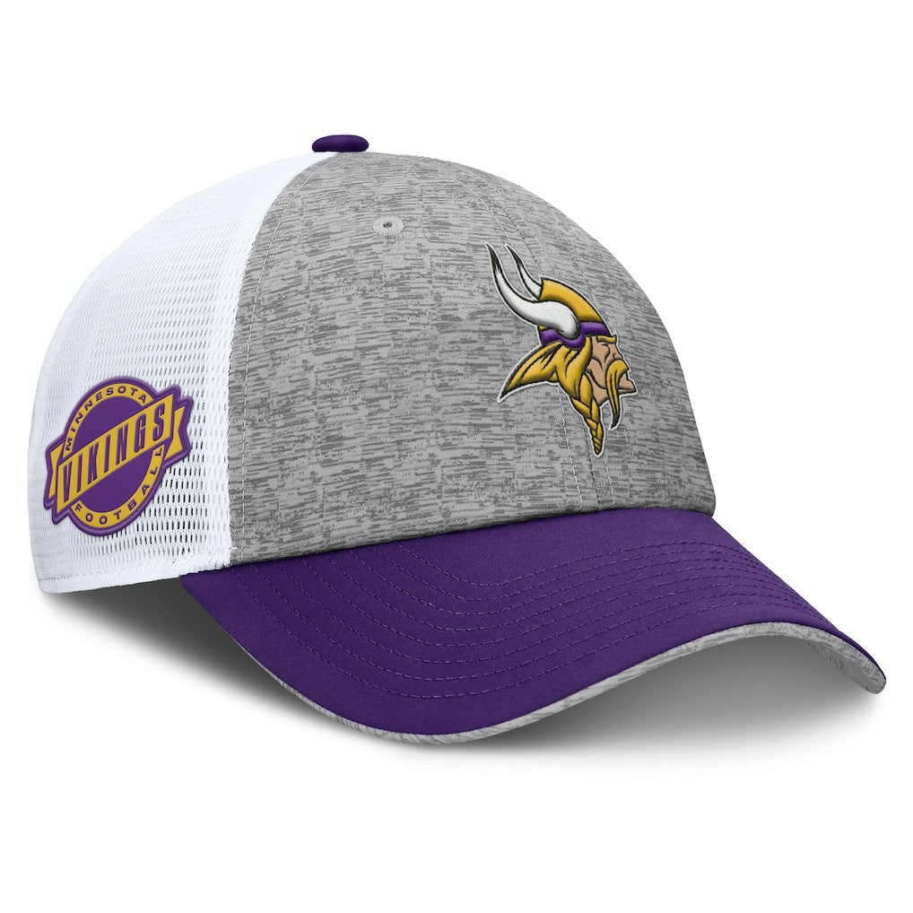 Minnesota Vikings Option Trucker Adjustable Hat Gray/Purple - Fanatics