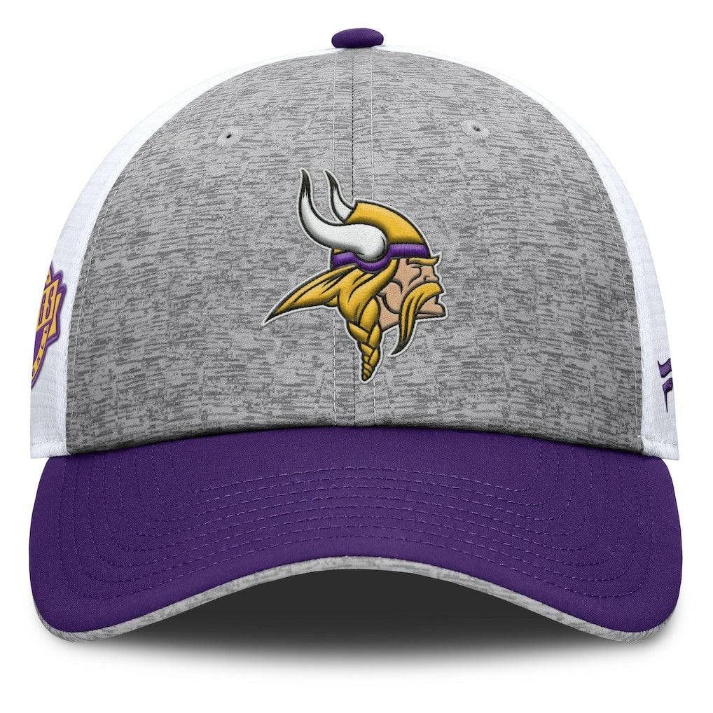 Minnesota Vikings Option Trucker Adjustable Hat Gray/Purple - Fanatics