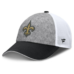 New Orleans Saints Option Trucker Adjustable Hat Gray/Black - Fanatics