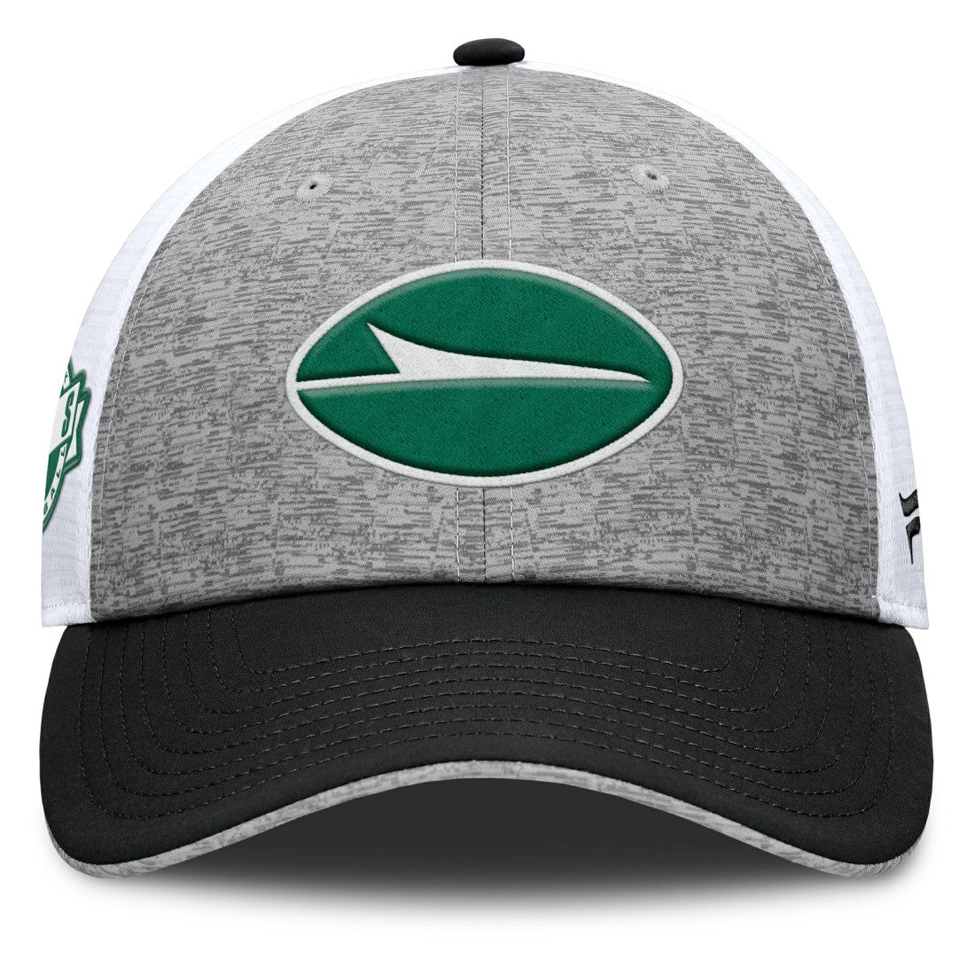 New York Jets Option Trucker Adjustable Hat Gray/Black - Fanatics