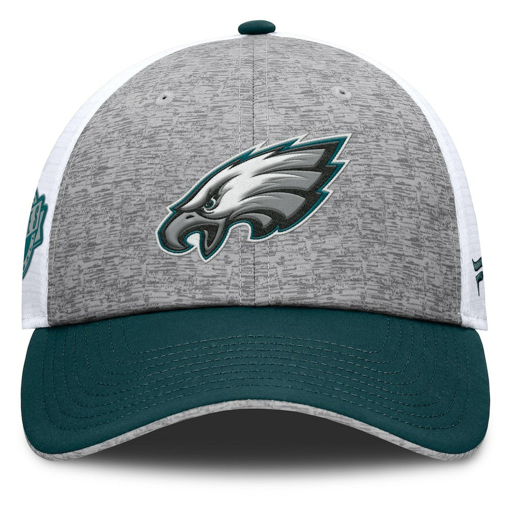 Philadelphia Eagles Option Trucker Adjustable Hat Gray/Green - Fanatics