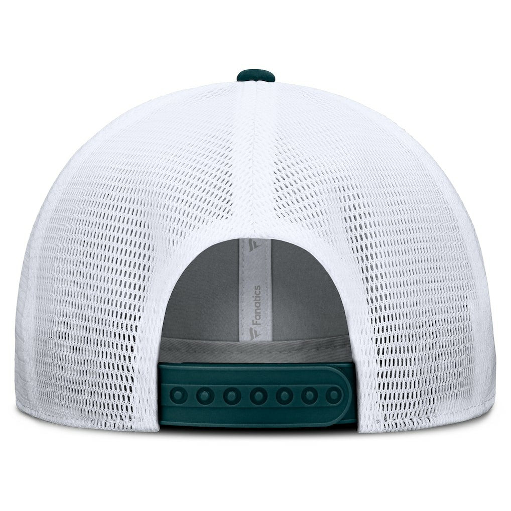 Philadelphia Eagles Option Trucker Adjustable Hat Gray/Green - Fanatics
