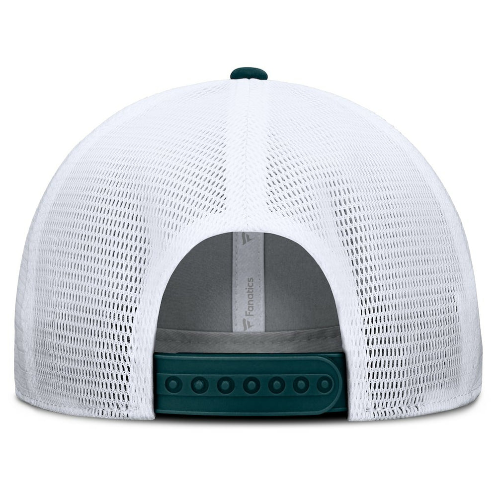 Philadelphia Eagles Option Trucker Adjustable Hat Gray/Green - Fanatics