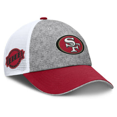San Francisco 49ers Option Trucker Adjustable Hat Gray/Scarlet - Fanatics