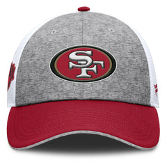 San Francisco 49ers Option Trucker Adjustable Hat Gray/Scarlet - Fanatics