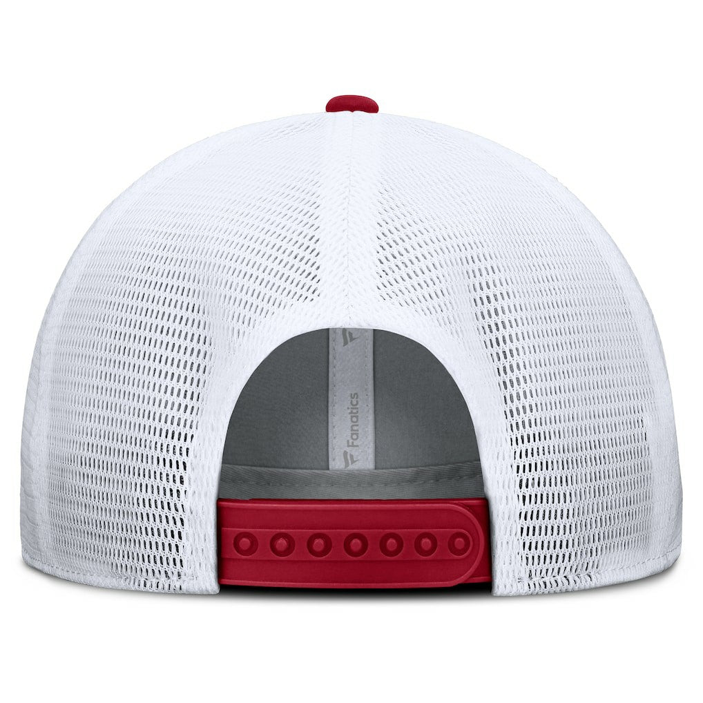 San Francisco 49ers Option Trucker Adjustable Hat Gray/Scarlet - Fanatics