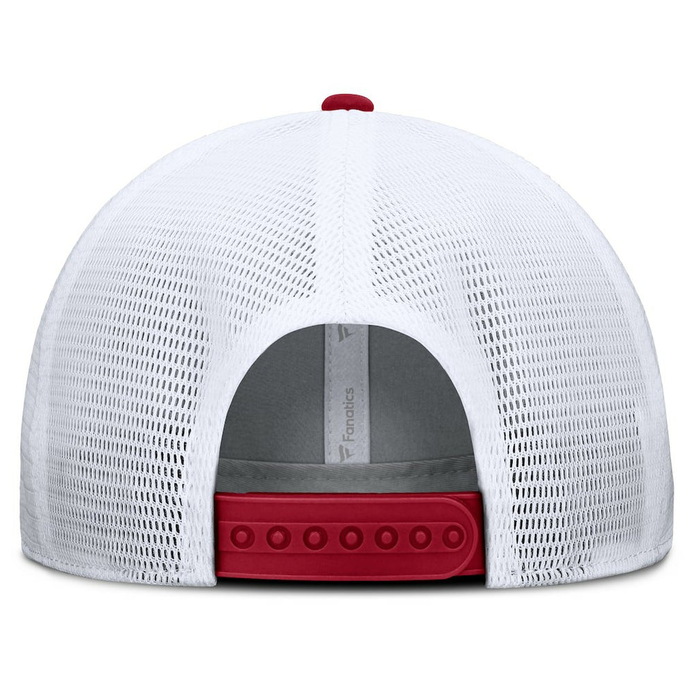 San Francisco 49ers Option Trucker Adjustable Hat Gray/Scarlet - Fanatics