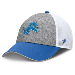 Detroit Lions Option Trucker Adjustable Hat Gray/Blue - Fanatics