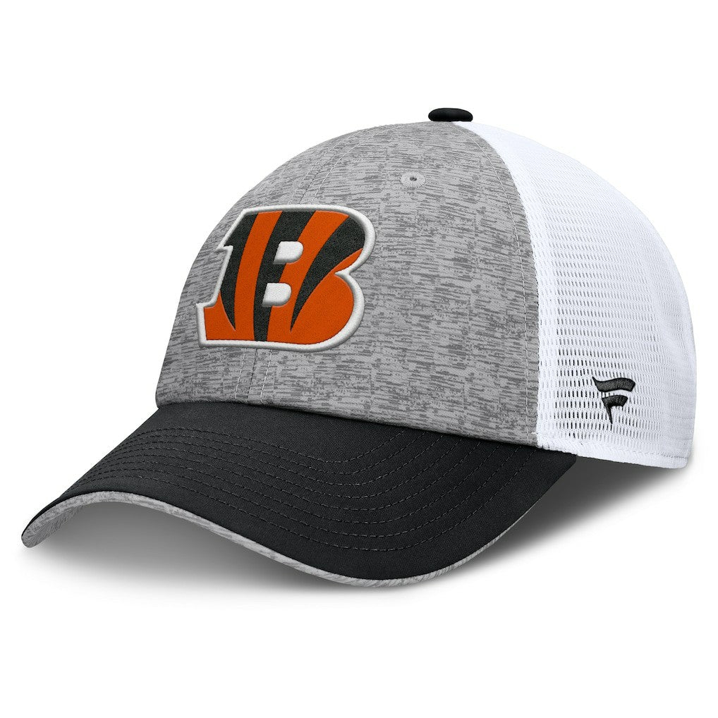 Cincinnati Bengals Option Trucker Adjustable Hat Gray/Black - Fanatics