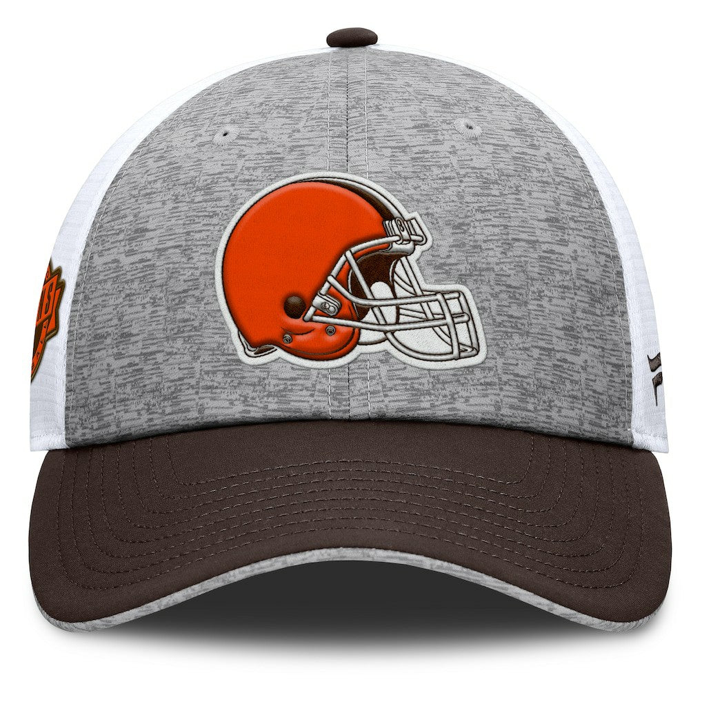 Cleveland Browns Option Trucker Adjustable Hat Gray/Brown - Fanatics
