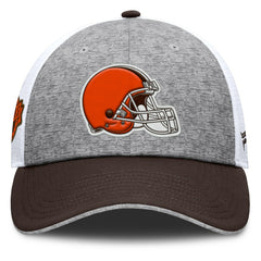 Cleveland Browns Option Trucker Adjustable Hat Gray/Brown - Fanatics