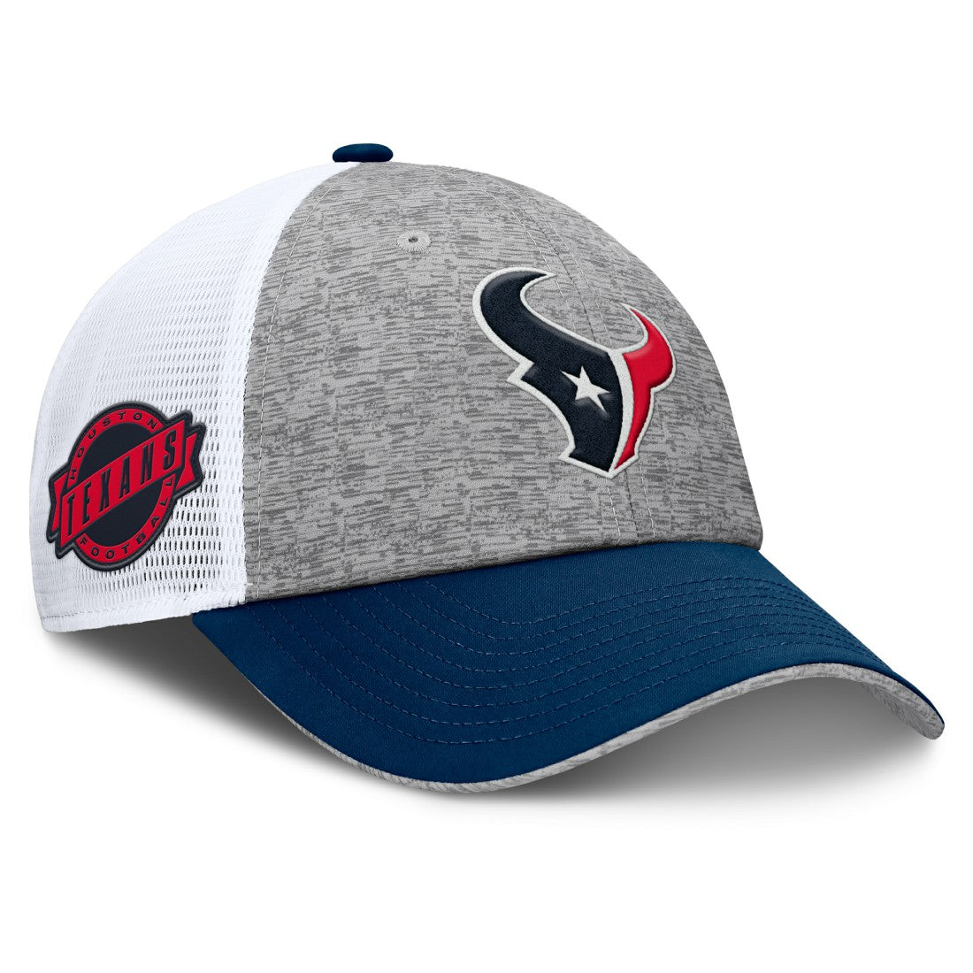 Houston Texans Option Trucker Adjustable Hat Gray/Navy - Fanatics