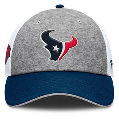Houston Texans Option Trucker Adjustable Hat Gray/Navy - Fanatics