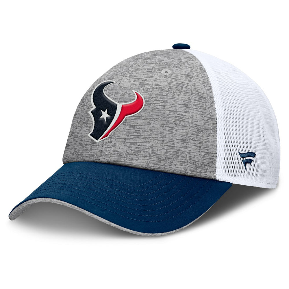 Houston Texans Option Trucker Adjustable Hat Gray/Navy - Fanatics