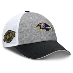 Baltimore Ravens Option Trucker Adjustable Hat Gray/Black - Fanatics