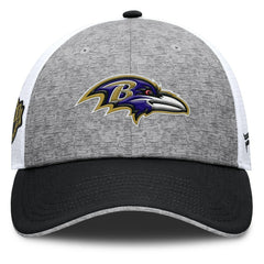 Baltimore Ravens Option Trucker Adjustable Hat Gray/Black - Fanatics