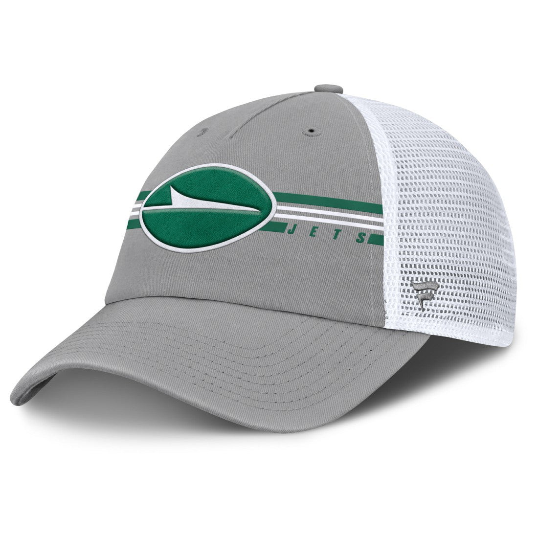 New York Jets Singleback Trucker Adjustable Hat Gray - Fanatics