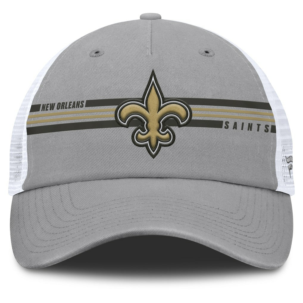 New Orleans Saints Singleback Trucker Adjustable Hat Gray - Fanatics