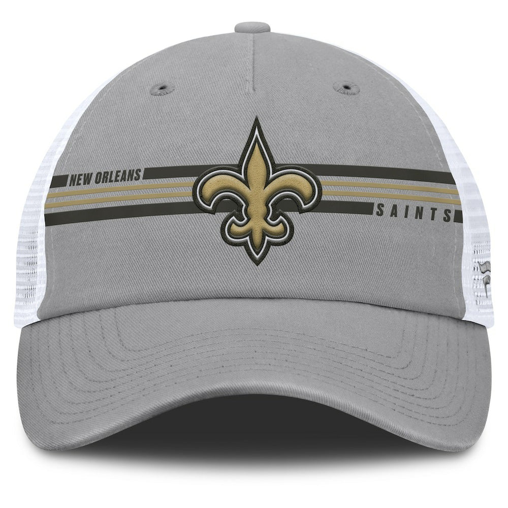 New Orleans Saints Singleback Trucker Adjustable Hat Gray - Fanatics