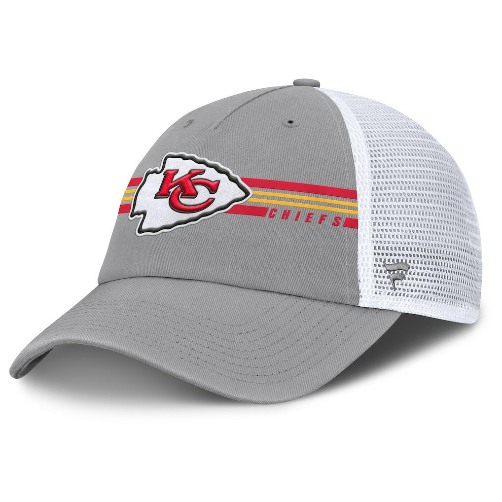 Kansas City Chiefs Singleback Trucker Adjustable Hat Gray - Fanatics