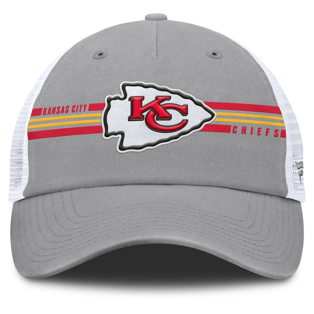 Kansas City Chiefs Singleback Trucker Adjustable Hat Gray - Fanatics