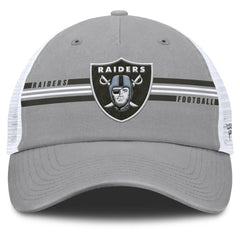 Las Vegas Raiders Singleback Trucker Adjustable Hat Gray - Fanatics